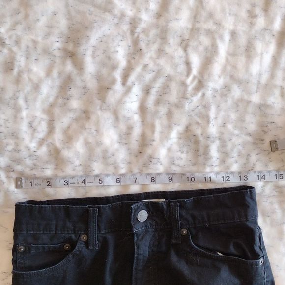Levi's 511 Black Cotton Slim Jeans - Picture 9 of 14